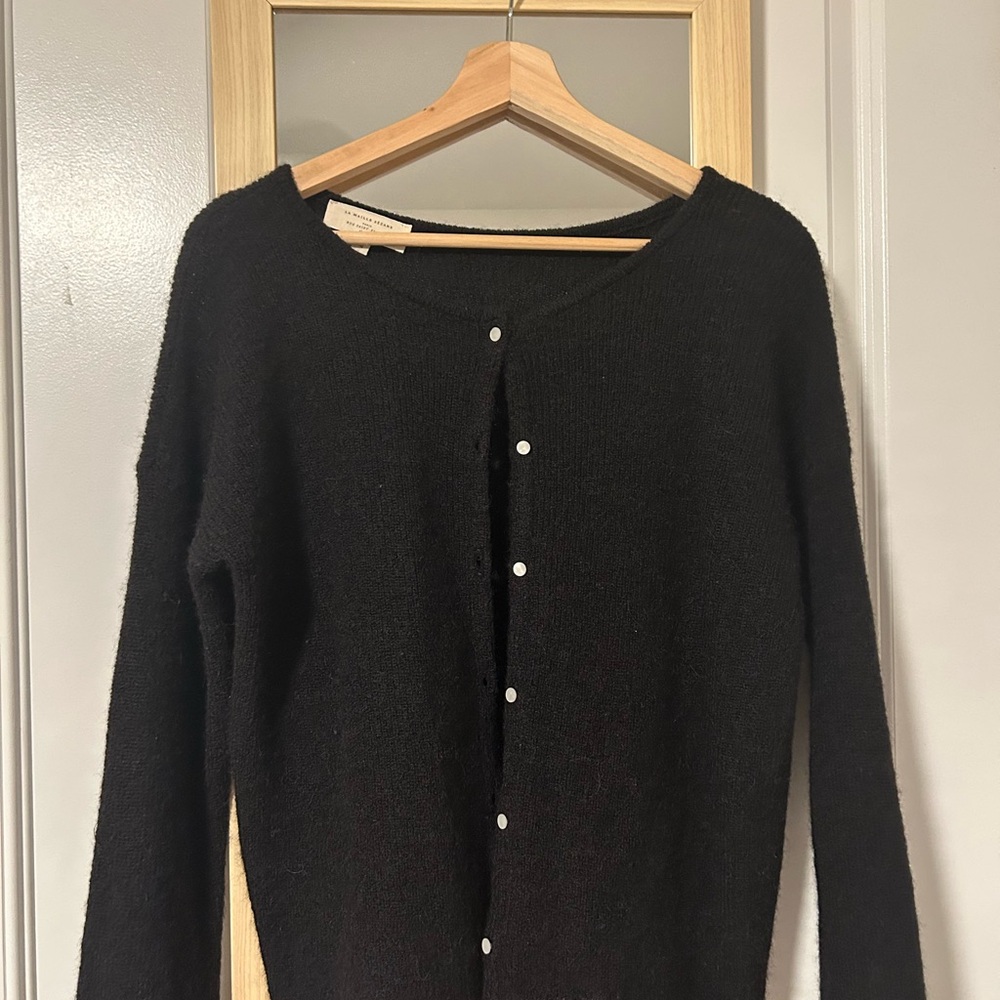 Sezane Gaspard Black Cardigan
